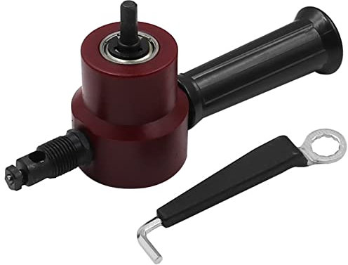 Metal Sheet Cutter Double for Head Iron Nibbler Cutting Tool Electric Drill Attachment Plate Scissors Car Modifica