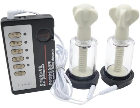 Elektro Schock Nippel Sucker Elektrostimulation Vakuumpumpe Klitoris Nippelsauger Brust Massagegerät Sexspielzeug