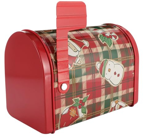 FIXOSHEE Kreative Weißblechdose Briefkastenform Weihnachts Aufbewahrungsbox Candy Verpackungsbox Bunt Vielseitig Für Süßigkeiten Geschenkidee