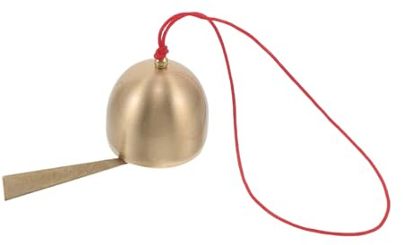 ULTECHNOVO Campanelle per Decorazione da Appendere su Porta e Muro in Rame Vintage Color Oro Natalizie Atmosfera Rilassante e Suono Piacevole per Decorazione Natalizia Interna