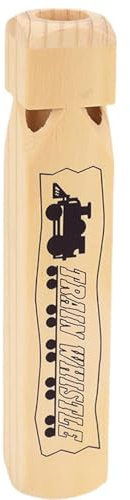 Fischietto in legno: materiale in legno di alta qualità, pipa in legno, fischietto da trazione, 4 toni, per regali di feste, per feste, chiacchiere, decorazioni di compleanno a tema
