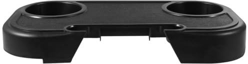 Zerodeko Bandeja de Bebidas Portátil para Sillón, Portavasos de Plástico Resistente Tamaño 4, Soporte para Bebidas en Exterior, Camping y Jardín, Organizador Práctico y Fácil de Instalar