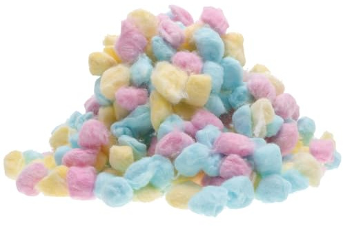 Operitacx Bunte Wattebällchen aus Weicher Baumwolle 500g für Babys Gesichtsreinigung und Bastelarbeiten Hautfreundlich und Leicht zu Verwenden