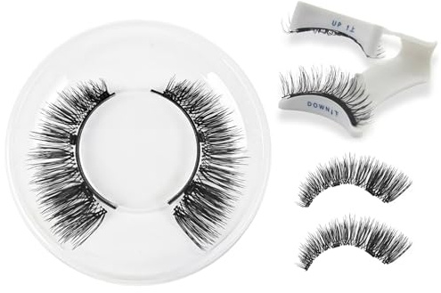 ANFAFFIA Magnetiska Ögonfransar Utan Lim Med Applikator, Naturligt Wispy-Look, Återanvändbara Konstgjorda Ögonfransar För Daglig Användning
