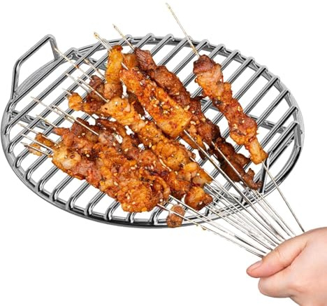 Cooking Grate Non-stick Stainless Steel Round | Round BBQ Grate Cooking Rack for Home Commercial Restaurant Travel Barbecue Backyard Camping Fishing