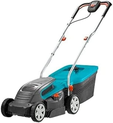 Tondeuse sur Batterie Powermax Li-40/32 Gardena : Tondeuse à Gazon jusqu'à 280 M², Largeur de Coupe 32 Cm, Capacité 40 L, Hauteur de Coupe 20-60 mm , Guidon Rabattable, Batterie et Chargeur (5033-20)