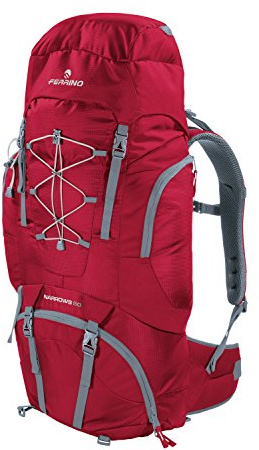 Ferrino Narrows, Zaino da Hiking Unisex, Rosso, 50 Litri