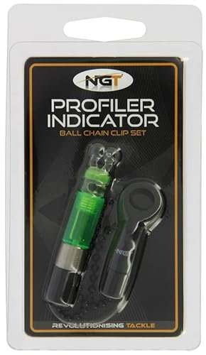 NGT Profiler Indikator - grüner Kugelclipkopf mit schwarzer Kette und verstellbarem Gewicht