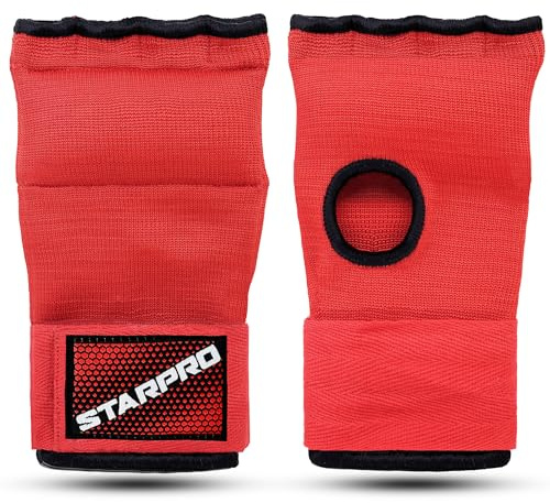 Starpro Guantes Interiores Boxeo con Envolturas de poliéster Tejido para Boxeo Sparring Muay Thai Kickboxing MMA Artes Marciales y Entrenamiento de Lucha - Hombres y Mujeres - Múltiples Colores