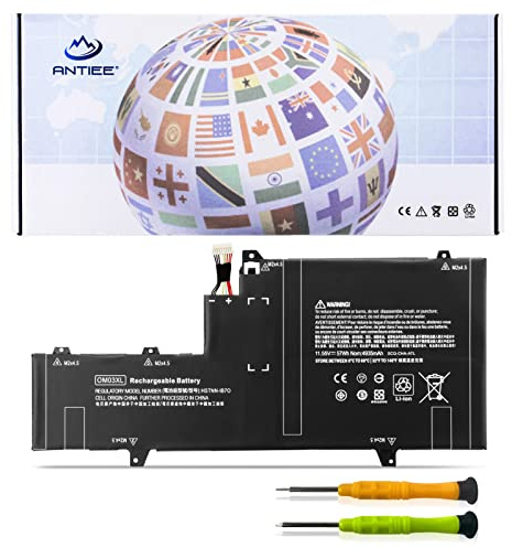 ANTIEE OM03XL Laptop Akku für HP EliteBook X360 1030 G2 Series 13.3 | 863167-171 863167-1B1 863280-855 HSTNN-IB70 HSTNN-IB7O HSTNN-1B70 HSN-I04C OMO3XL 0MO3XL OM03057XL 11.55V 57Wh
