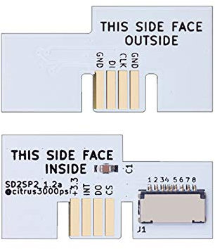 SHEAWA Professional Micro SD Card Adapter TF Card Reader for Game Cube SD2SP2 SDLoad SDL Adapter (White)