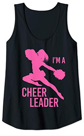 Damen Im A Cheerleader Pink Cheerleading Tank Top