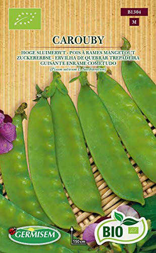 Germisem Orgánica Carouby Semillas de Guisantes de Azúcar 80 g, ECBIO1304