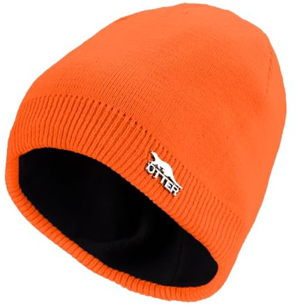 100% Waterproof, Windproof, Breathable - Beanie Hat Suitable for All Activities in All Weather Conditions Hat (Orang)