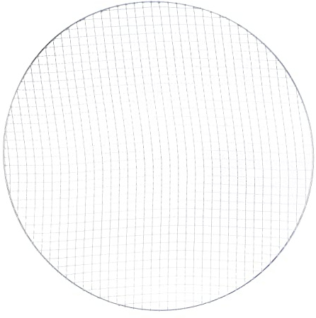HARFINGTON Round BBQ Grill Net 17.5 Dia Galvanized Iron Barbecue Mesh Mat for Baking Smoking Charcoal Grilling Roasting