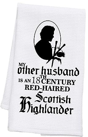 PLITI Outlander Küchentuch My Other Husband is An 18th Century Red Haired Scottish Highlander Sassenach Gift (Other Husband TWU)