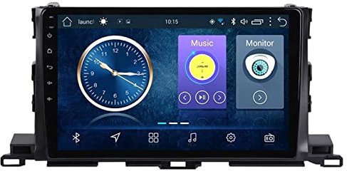 MLXABH Navigatore GPS Android 10.0 Immagine di retromarcia Macchina Integrata per Auto, Navigatore satellitare per Auto, Lettore multimediale Dvd per Auto da 9 Pollici Radio Video Stereo per To-y