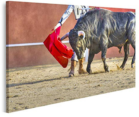 islandburner cuadro sobre lienzo luchando toro imagen de España Toro negro imágenes murales carteles