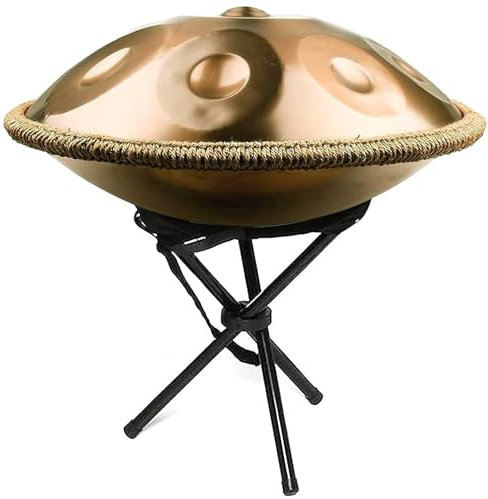 22 Zoll Handpan-Trommel, 9 Noten Stahl-Handtrommel, 440 Hz Handpan In D-Moll, Langlebige Schlägel, Erzeugt Angenehme Resonanz Für Meditation