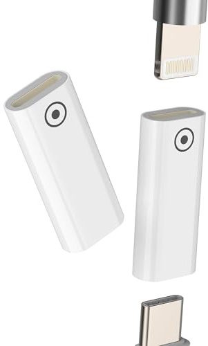 USB C auf 1st Generation Pencil Adapter(2 Stück) Type-c Female Ladekabel Buchse 1. Generation Pen Stift Charging Zubehör für Apple MFI Certified für iPad Connector Ladeadapterkabel