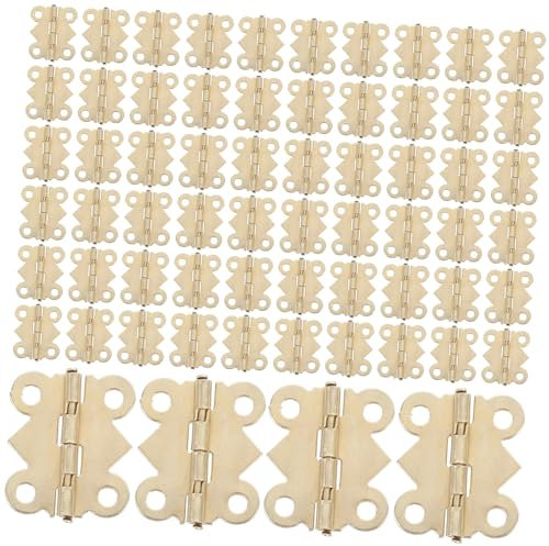 ULTECHNOVO 100stücke Retro Vintage Scharniere Für Schmuckkästchen Aus Holz Scharniere Für Vintage-schranktüren Schranktürscharnier Für Holzkisten Antike Für Türen Für