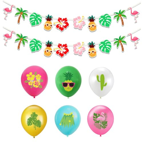 Set di decorazioni per le vacanze estive, decorazioni per le vacanze estive, bandiera hawaiana, decorazione hawaiana, ciondolo, accessori per le vacanze estive