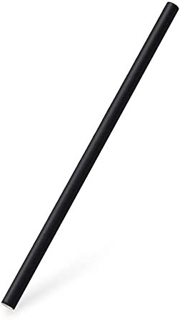 VEPATIM 1000 Papiertrinkhalme JUMBO schwarz 20 cm Ø8 mm