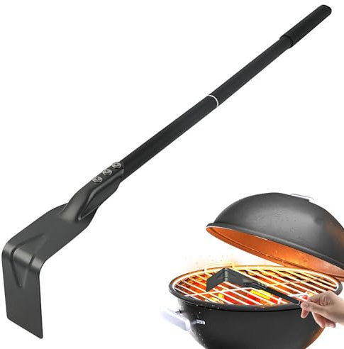 Crochet de four à pizza, pelle à cendres, râteau à charbon de bois, accessoire de four à pizza – Nettoyeur de barbecue, grattoir à tisonnier, bouilloire au charbon de bois, four à pizza, râteau à