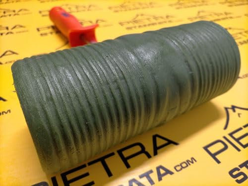 Rolle für Putz Wand Beton bedruckt Stein Felsen Dekorativ Roller Stamm Modell Wood 3, ca. 20 x 8 cm