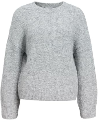 Object Objsaggia LS Lo Pullover E Wi 24 Jersey, Color Gris, M para Mujer