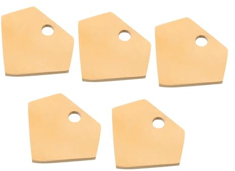 OFFSCH 5 Stück Edelstahl-stempelrohlinge Metallanhänger Zum Stempeln Gravur-stempelanhänger Diy Bastelmaterial