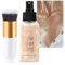Champagne Gold Body Shimmer Oil with Non-Sticky, Waterproof Formula. Lightweight, Face & Body Glow Illuminator. Includes Makeup Brush for Luminous Highlighter & Radiant Look