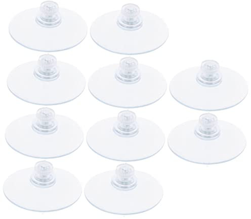 SHINEOFI 2 series Ventosa Antideslizante Con Gancho Resistente Ganchos Extraíbles Ventosas Pequeñas Ventosas Para Ventana De Cocina Transparentes De 10 piezas*2