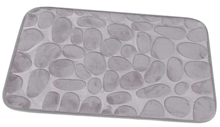 HIAKDOFT Alfombrilla Antideslizante para Suelo De Baño Cómoda y Práctica Forma De Guijarro para Cocina y Ducha Seguro y Resistente