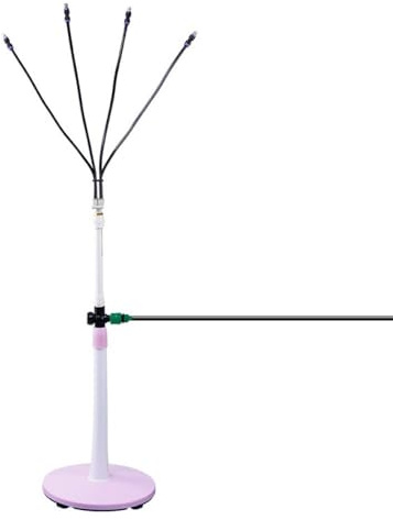 Sistema di nebulizzazione per esterni, irrigatore portatile da giardino con spruzzatura verticale, raffreddamento e controllo della polvere