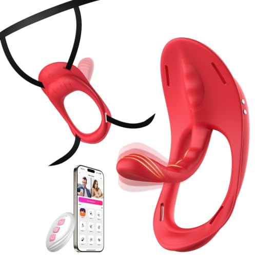 Upgrade Butterfly Vibrator mit Bondage Sex Spielzeug für die Paare Frau Männer, BDSM Vibration für Frauen Leise, Vibratorensets für Frauen Klitoris mit Fernbedienung Extrem Sex Sexspielzeug Sets