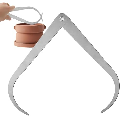 Calibradores Para Cerámica, Herramienta De Medición Con Pata Curva Para Interior Y Exterior, Suministros De Modelado, Recorte Y Formado En Acero Inoxidable Firme Para Enseñanza En Aula