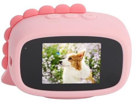 Cryfokt Caméra sous-Marine, 12MP Compact Small Camera 4X Digital Zoom 750mAh Batterie pour la Natation (Pink)