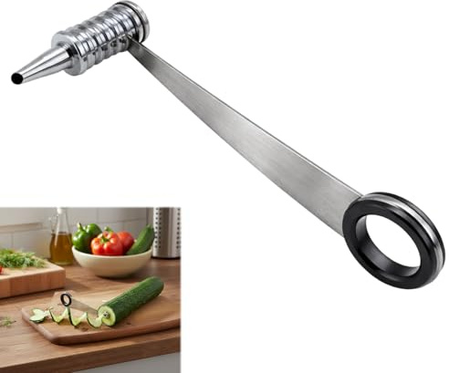 iBrtaiay - Espirador de patatas, espiralizador de verduras manual, talla, para verduras creativa, espiral, acero inoxidable, para frutas y patatas, zanahorias, pepinos