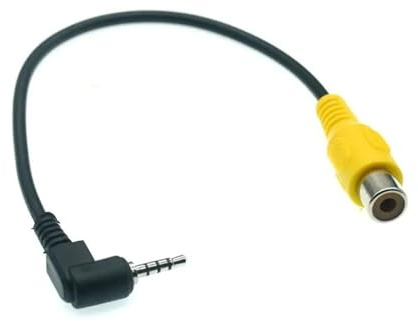 LPIQSPLK Cavo adattatore AV In Video Jack AV da 2,5 mm Spina maschio a Cavo adattatore RCA femmina for scheda audio GPS for fotocamera posteriore Bluetooth for auto(Right)