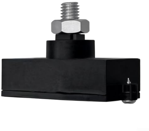 Sensor magnético de puerta corredera – Interruptor de limitación de nailon resistente para puerta de garaje y entrada – Compatible con sistemas de alarma – Negro (1 unidad)