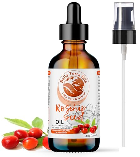New Rosehip Seed Oil, 100 ml, pressée à froid, non raffinée, biologique, 100 % pure, anti-âge, sans hexane, améliore la propagation des rides et des scars, hydratant naturel, pour cheveux, peau