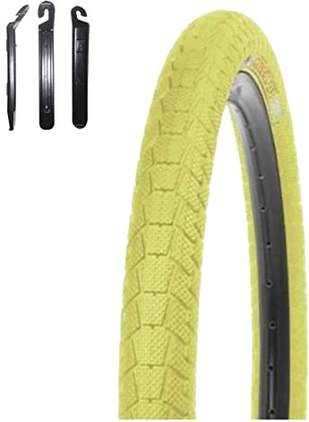 1 x Kenda K-907 Krackpot BMX Fahrradreifen 20 x 1,95 (50-406) Gelb inkl. Reifenheber