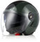 ORIGINE Casco Moto Jet Casco Moto Abierto Scooter con Doble Visera Homologado ECE (Next Black Army Green,L)