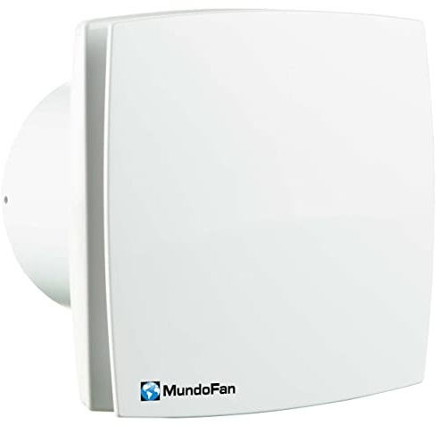 MUndofan MU-Decoracion Ventilador Extractor Temporizado para Baño 125 mm Diámetro
