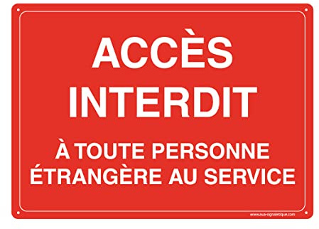 AUA SIGNALETIQUE - Panneau Prépercé (4 trous) avec angles arrondis - PVC Rigide 1.5 mm - (210 x 150 mm)