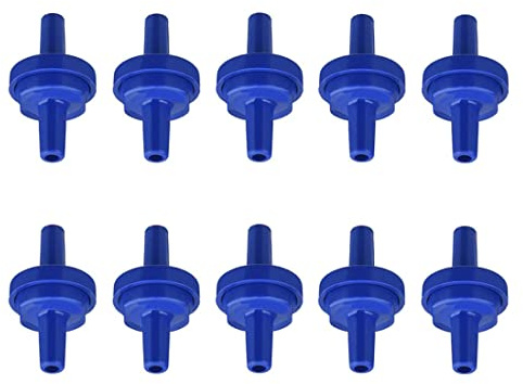 bnafes Aquarium Air Pump Check Valves Plastic One Way Non-Return Check Valve 10Pcs