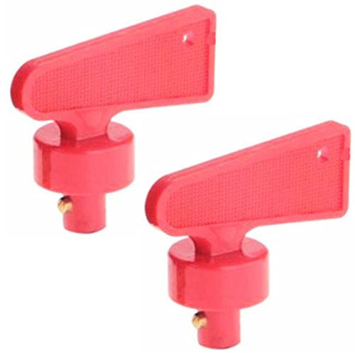 Qiorange 2 Stück Hauptschalter Ersatzschlüssel, Schlüssel für Trennschalter, Schlüssel für Batterie Hauptschalter, Gelten für Auto Modifizierte Yacht Batterieschalter