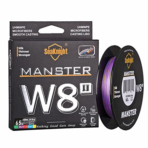Seaknight Trenzado de Pescar W8 II Trenzado de 8 Hilos 150m Hilo Trenzado de multifilamentos para Pesca en mar 15-100LB