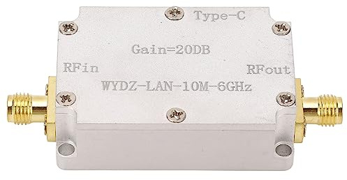 RF-Breitbandverstärker, Rauscharmer Verstärker, 10 M Bis 6 GHz, 20 DB Verstärkung, LNA-RF-Signal Treibt Empfänger für UKW-Radio an